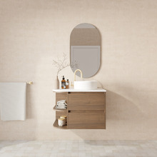 Avion 750mm Wall Hung Single Vanity with Solid Surface Countertop
